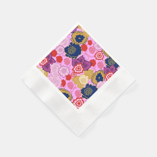 Frühlingsblumen Serviette (Ecke)