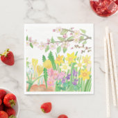 Frühlingsblumen Serviette (Beispiel)