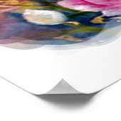 Frühlingsblumen Sitzplan. Poster (Ecke)