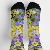 Frühlingsblumen Socken (Oben)