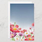 Frühlingsblumen stationär briefpapier (Vorne/Hinten)
