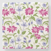 Frühlingsblumen Steinuntersetzer (Vorderseite)