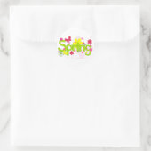 Frühlingsblumen-Sticker Runder Aufkleber (Tasche)