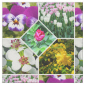 Frühlingsblumen Stoff (Nahaufnahme)