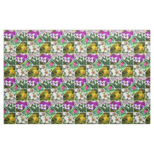 Frühlingsblumen Stoff (Fat Quarter (45,7 x 55,9 cm))