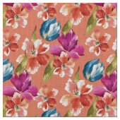 Frühlingsblumen Stoff (Nahaufnahme)