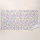 Frühlingsblumen Strandtuch (Vorderseite)