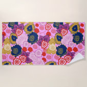 Frühlingsblumen Strandtuch (Vorderseite)