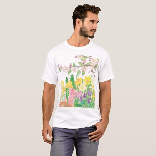 Frühlingsblumen T-Shirt (Vorne ganz)