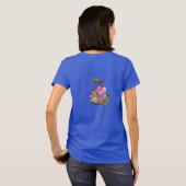 Frühlingsblumen T-Shirt (Schwarz voll)