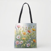 Frühlingsblumen Tasche (Vorderseite)