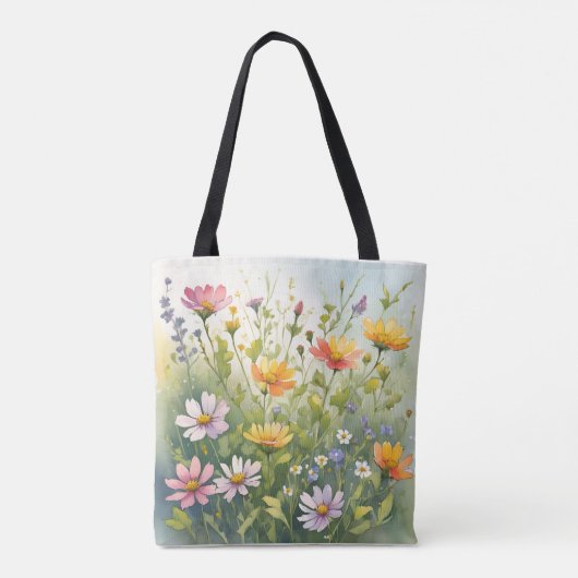 Frühlingsblumen Tasche (Rückseite)