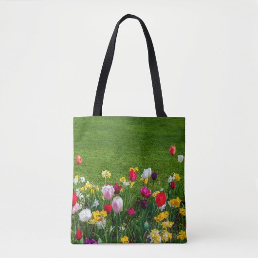 Frühlingsblumen Tasche (Vorderseite)