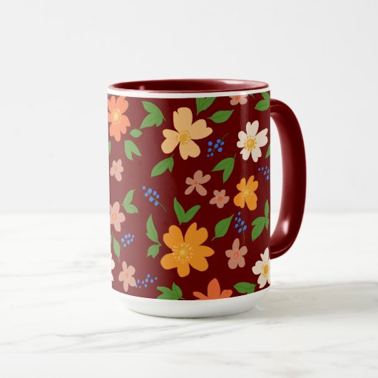 Frühlingsblumen Tasse (VorderseiteRechts)