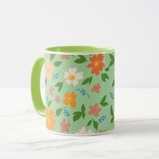 Frühlingsblumen Tasse (Vorderseite Links)