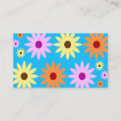 Frühlingsblumen Thema Visitenkarte (Rückseite)