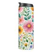 Frühlingsblumen Thermosbecher (Nach rechts gedreht)