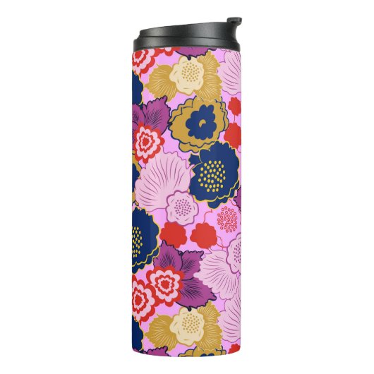 Frühlingsblumen Thermosbecher (Nach links gedreht)