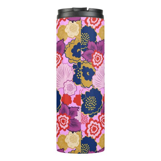 Frühlingsblumen Thermosbecher (Rückseite)