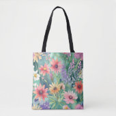 Frühlingsblumen Tote Tasche (Vorderseite)