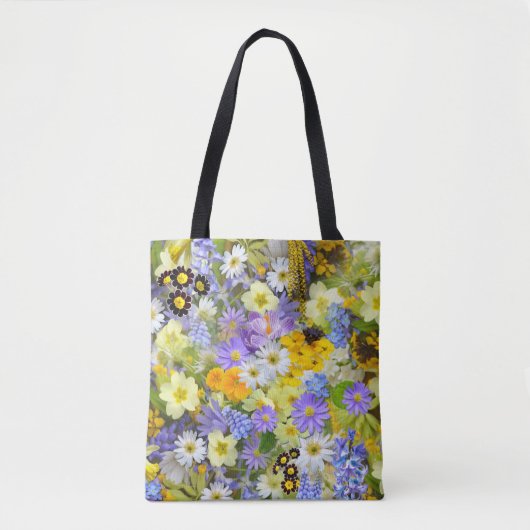 Frühlingsblumen-Tragetasche Tasche (Vorderseite)