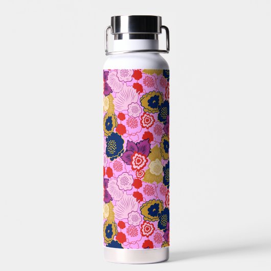 Frühlingsblumen Trinkflasche (Rückseite)