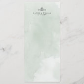 Frühlingsblumen Tulpen Hochzeitsmenü Menükarte (Rückseite)