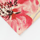 Frühlingsblumen U Muster Fleecedecke (Ecke)