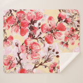 Frühlingsblumen U Muster Sherpadecke (Vorderseite (Horizontal))