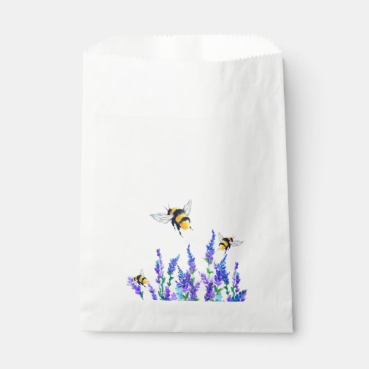 Frühlingsblumen und Bienen bevorzugen Tasche Geschenktütchen (Vorderseite)