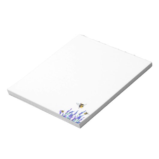 Frühlingsblumen und Bienen, die Notepad flackern Notizblock (Rotiert)