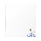 Frühlingsblumen und Bienen, die Notepad flackern Notizblock (Vorderseite)