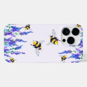 Frühlingsblumen und Bienen fliegen iPhone Hülle (Rückseite (Horizontal))