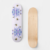 Frühlingsblumen und Bienen fliegen Skateboard (Vorderseite)