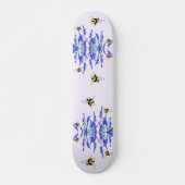 Frühlingsblumen und Bienen fliegen Skateboard (Vorne)