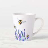Frühlingsblumen und Bienen Fliegend Tasse - Malere (Rechts)