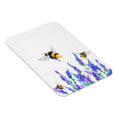 Frühlingsblumen und Bienen-Fliegenmagnet Magnet (Rechte Seite)