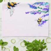 Frühlingsblumen und Bienen Flying Kitchtuch Geschirrtuch (Gefaltet)