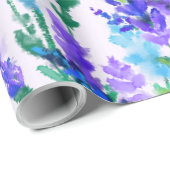 Frühlingsblumen und Bienen Geschenkpapier (Rolleneckpunkt)