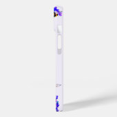 Frühlingsblumen und Bienen iPhone Case (Rückseite / Links)