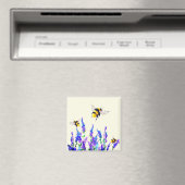 Frühlingsblumen und Bienen Magnet Geschenk (In Situ (Geschirrspüler))