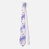 Frühlingsblumen und Bienen Neck Tie Krawatte (Vorderseite)