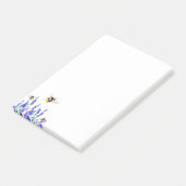 Frühlingsblumen und Bienen Post-it Klebezettel (angewinkelt)