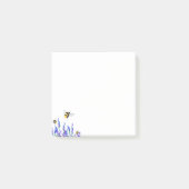 Frühlingsblumen und Bienen Sticky Notes Post-it Klebezettel (Vorderseite)