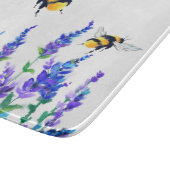 Frühlingsblumen und Bienenschneider Schneidebrett (Ecke)