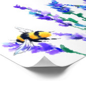 Frühlingsblumen und Blütenblätter Poster (Ecke)