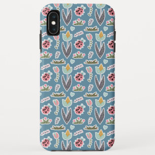 Frühlingsblumen und Ladybug Muster Case-Mate iPhone Hülle