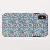 Frühlingsblumen und Ladybug Muster Case-Mate iPhone Hülle (Rückseite (Horizontal))