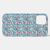 Frühlingsblumen und Ladybug Muster Case-Mate iPhone Hülle (Rückseite (Horizontal))