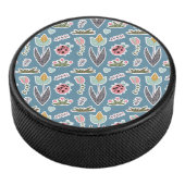 Frühlingsblumen und Ladybug Muster Eishockey Puck (3/4)